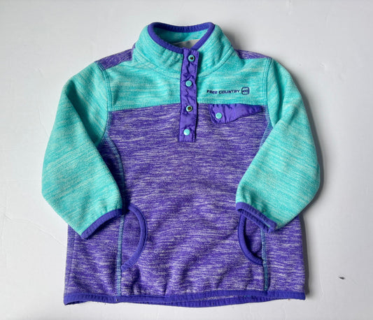 #43 Free Country Fleece Pullover Girls 2T GUC