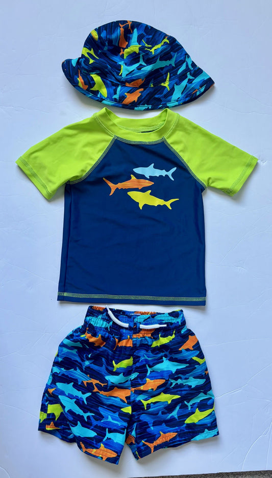#43 Floatmini Swim Set Boys 2 to 3 yrs EUC