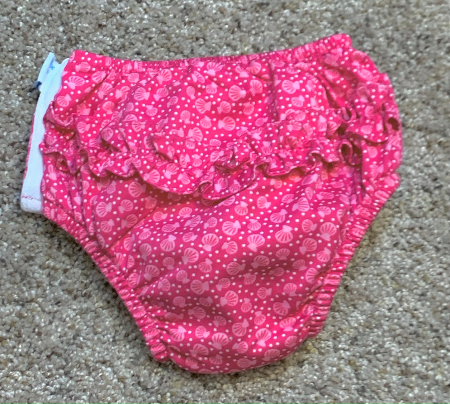 24 month iPlay Girl’s Swim Diaper - magenta shell pattern