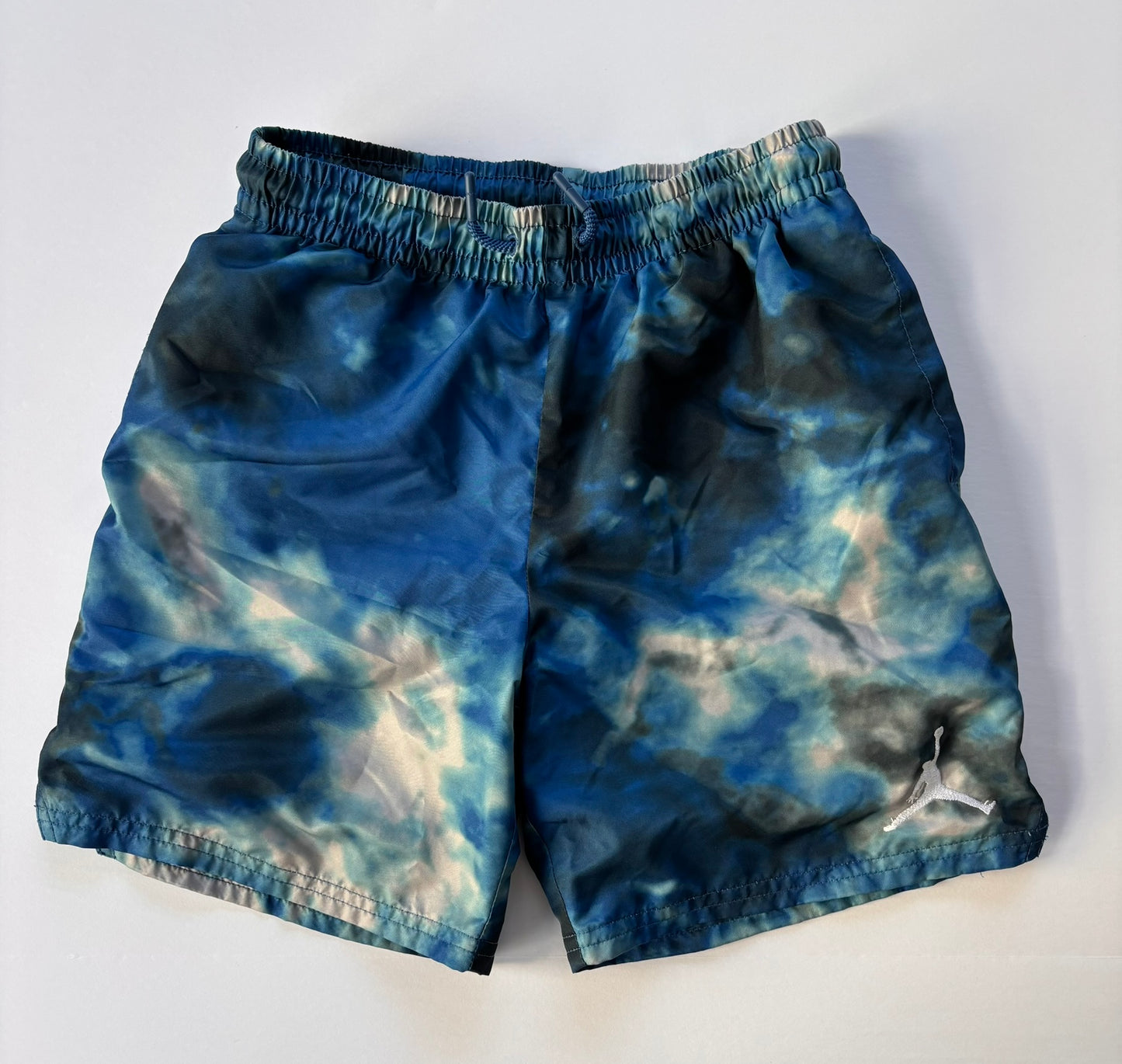 #84 Nike Air Jordan Blue Tie-Dye Swimsuit Boys Size S 8-10
