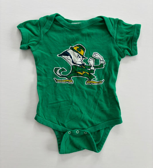 #101 Notre Dame Fighting Irish Green Onesie Size 12 months