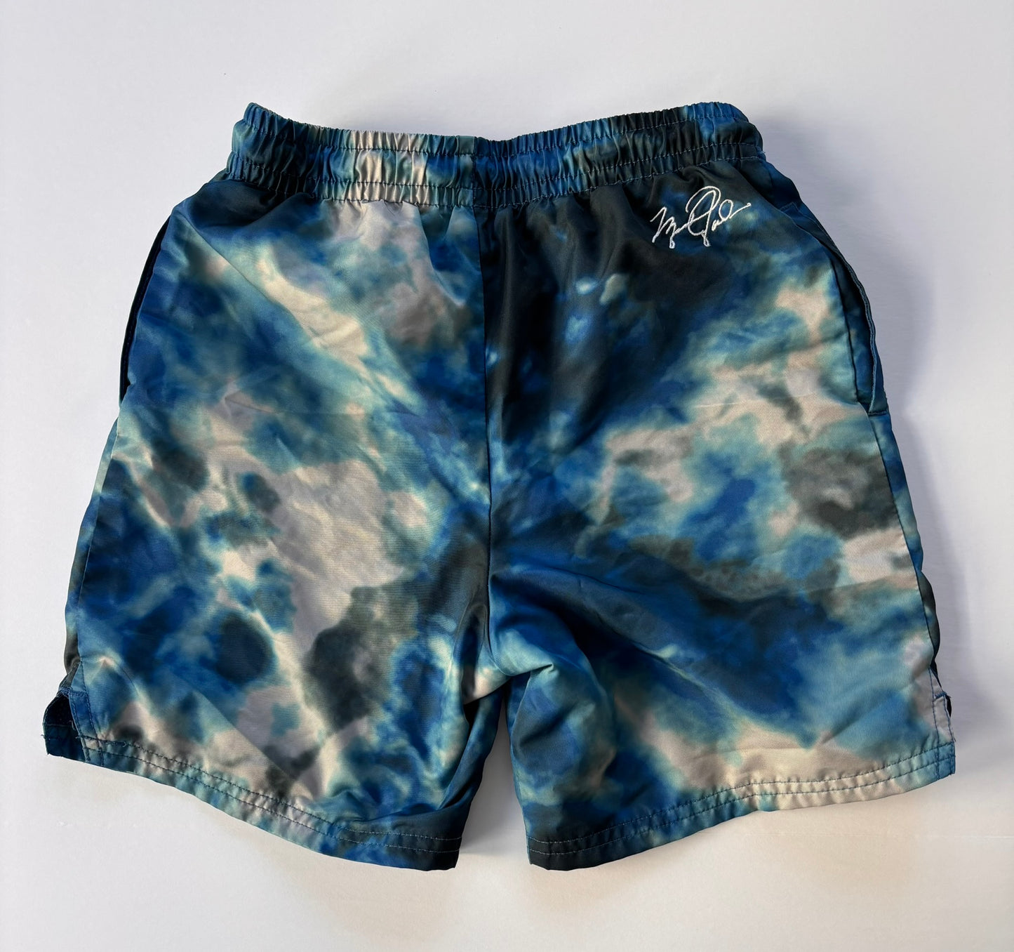 #84 Nike Air Jordan Blue Tie-Dye Swimsuit Boys Size S 8-10