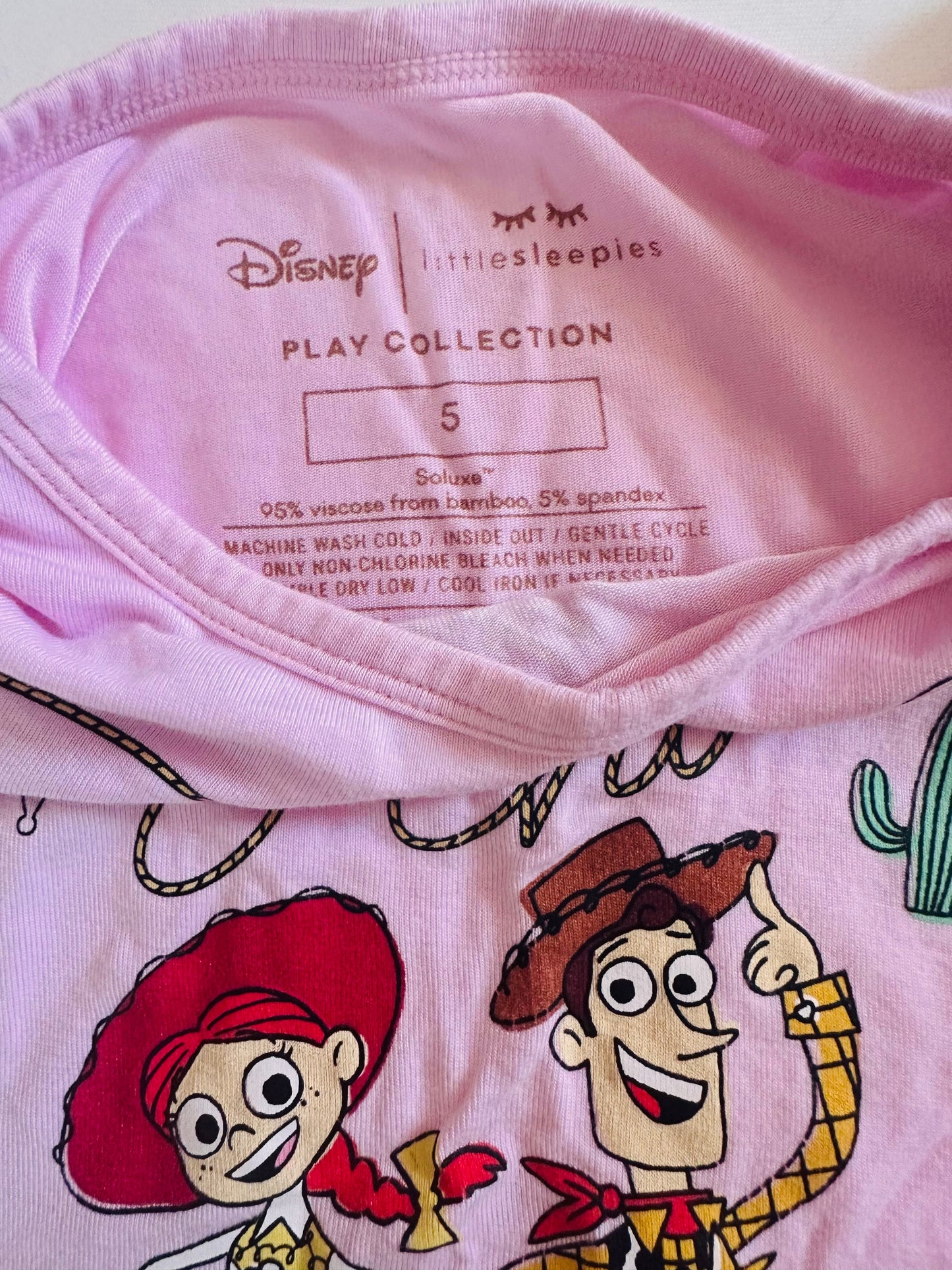 Seller #114 - Little Sleepies Play Collection Disney Girls T-shirt Size 5T