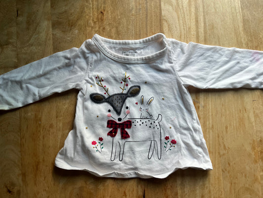 #97- First Impressions Holiday shirt Size 6-9 months