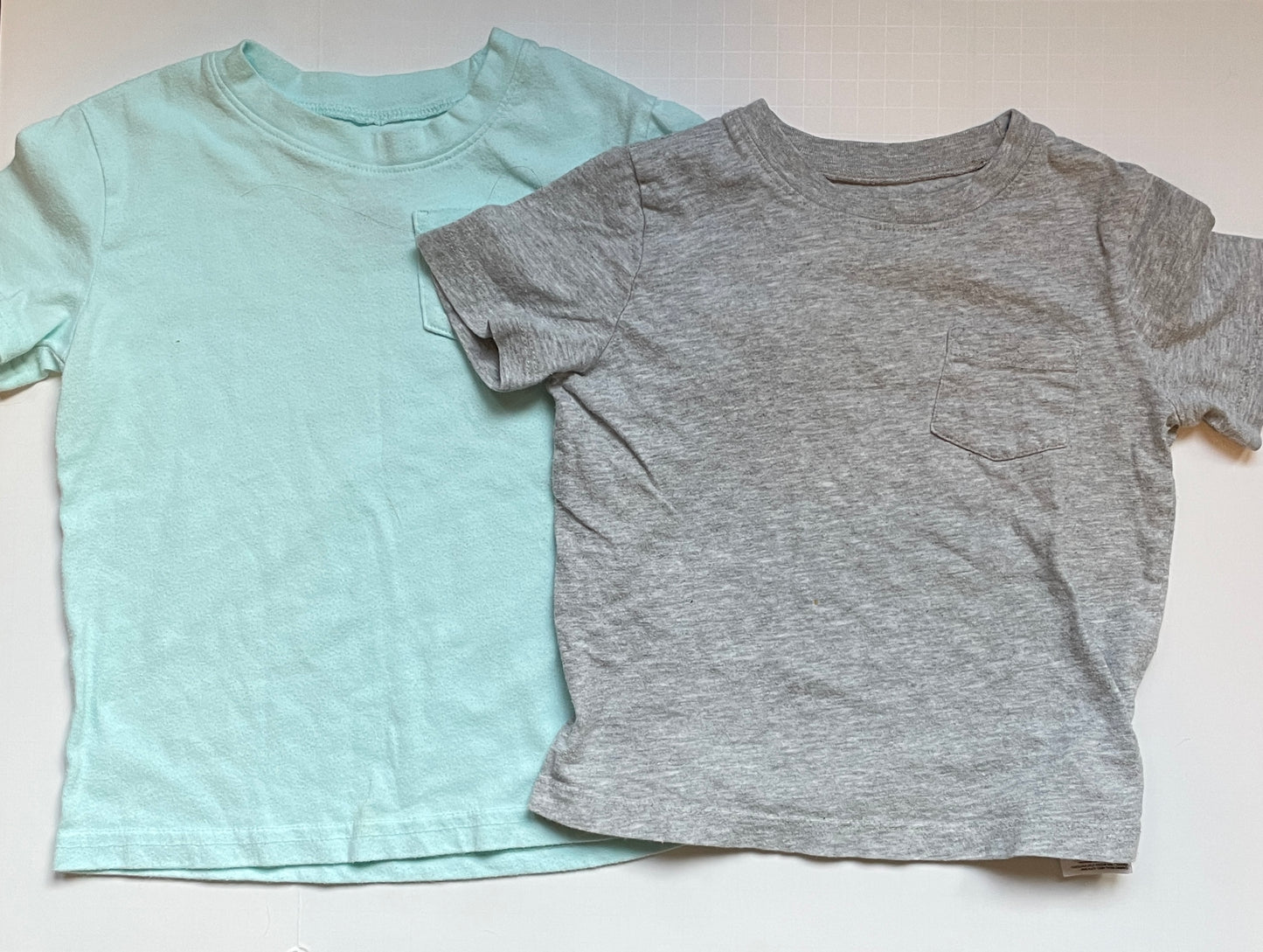 Seller #126 2T Boys Gray & Aqua T-Shirt Bundle