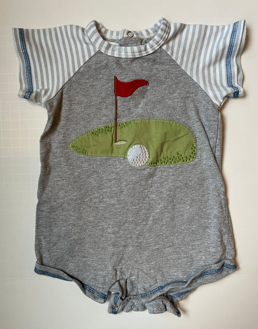 Seller #126 MudPie Boys 9-12 Month Gold Shortall