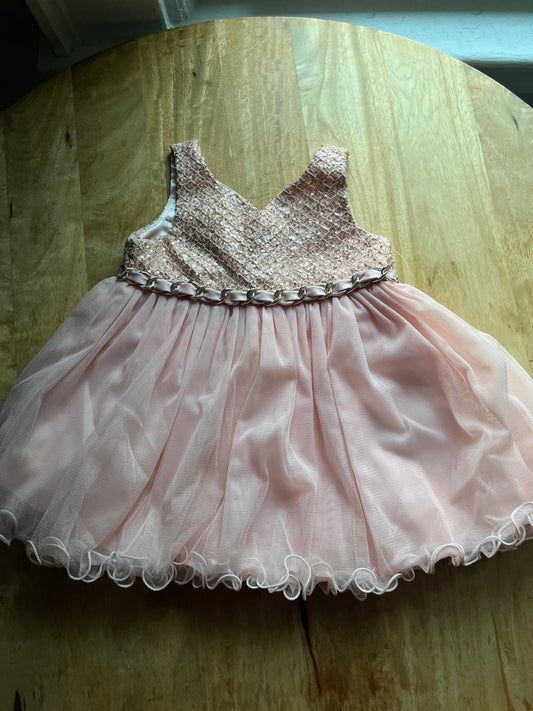#97- American Princess Pink Infant Girls Dress- Size 12months