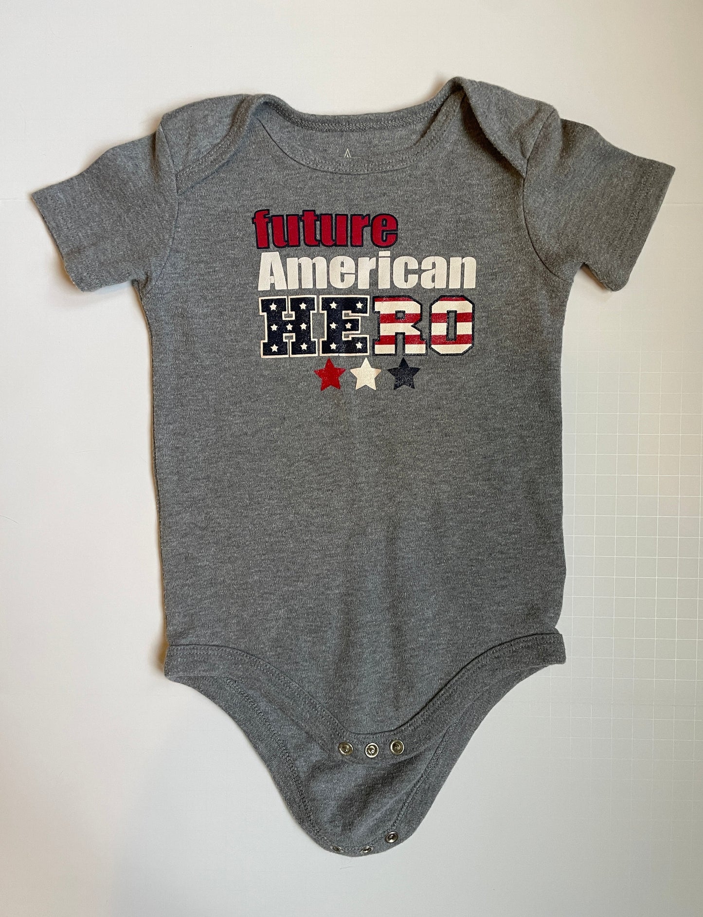 Seller #126 24 Month Future American Hero Onesie - REDUCED