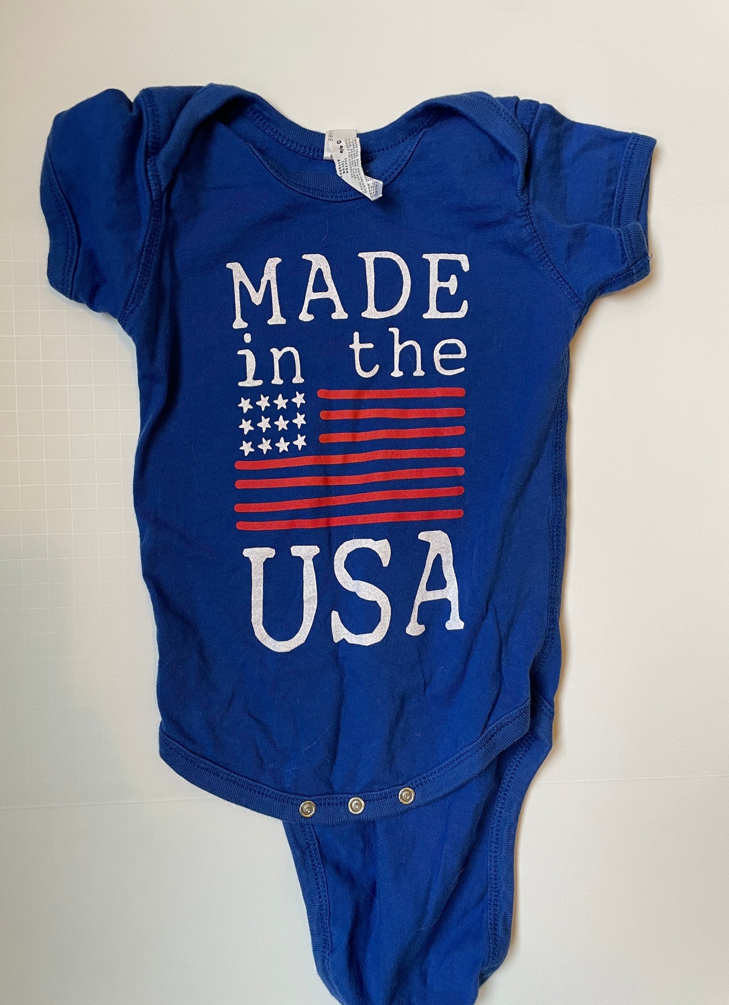 Seller #126 12 Month Made in the USA Onesie - REDUCED