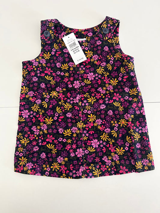 Gap | Flower Dress | Girls | Black & Pink & Purple & Yellow | 3-6 months