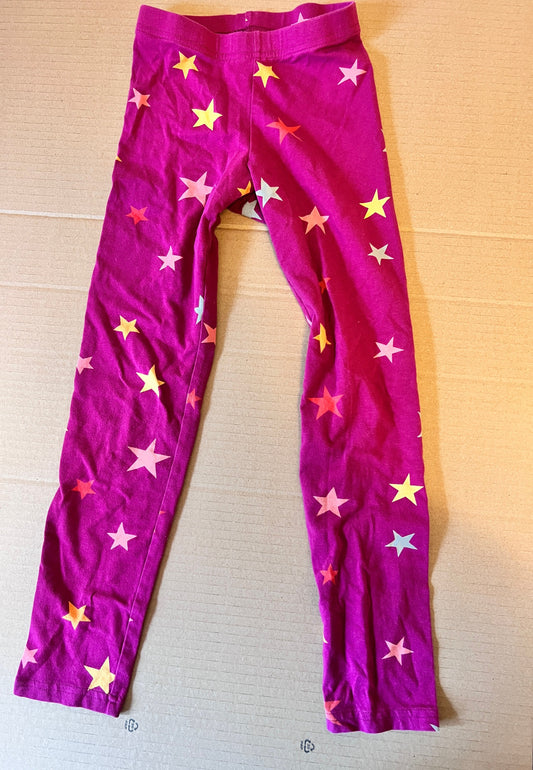 #176 - Cat & Jack girls dark pink star leggings | M