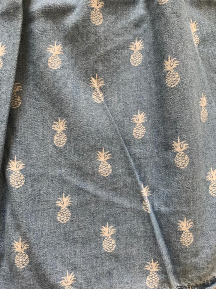 Gap/Girl's Pineapple Print Chambray Dress/Size 4