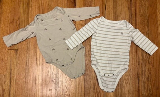 Seller 34 - BabyGap 6-12 mo pair of organic cotton long sleeve bodysuits