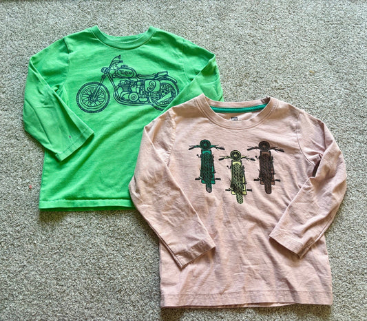 #43 Gap and Tea Motorcycle Shirts Boys 3T GUC