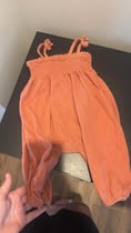 #29 Girls 3-6mo overalls EUC