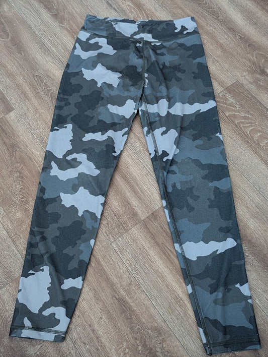 #144 - Girls Army Green Leggings Size 10