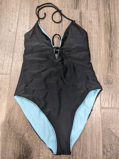 Gossip Size M, Reversible Swimsuit (black and teal), NWOT