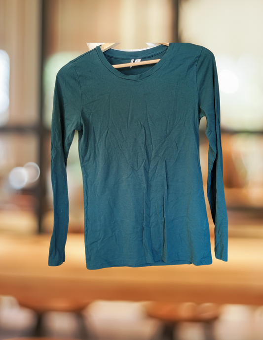 #59 Nordstrom Womens Sixe S Green Long Sleeve Shirt