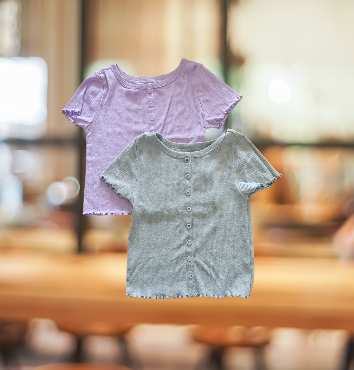 #59 Tshirt Bundle Girls Size 7/8 Green & Purple