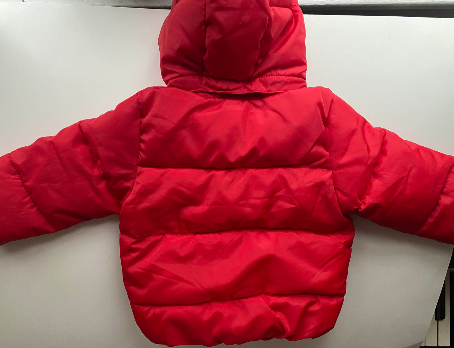 #95B Like New H&M Red Water-Repellent Puffer Jacket, 18M