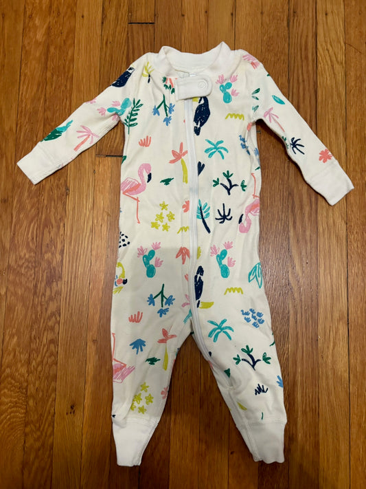 Seller 183 - Hanna Andersson Girls 3-6 Month Flamingo PJs- EUC