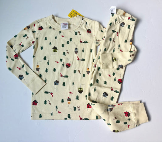 #43 Hanna Andersson Longjohn Pajamas Boys or Girls 4T NWT
