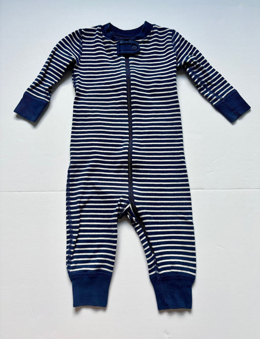 #43 Hanna Andersson Moon and Back Zip Sleeper Boys or Girls 6 to 12m EUC