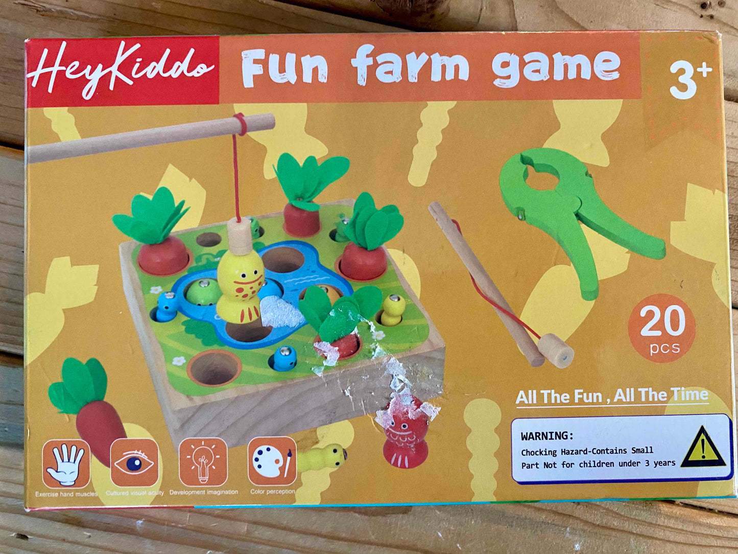 #95B NWOT Wooden Harvest Farm Game