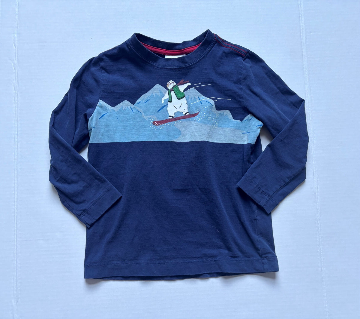 #154 Hanna Andersson Long Sleeve Tee Boys 4T VGUC