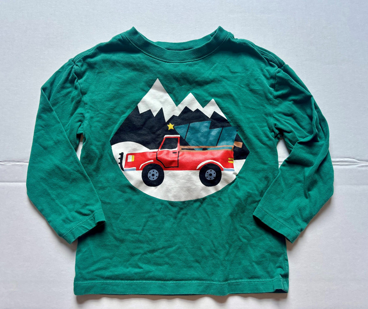 #154 Hanna Andersson Truck Tee Boys 4 EUC