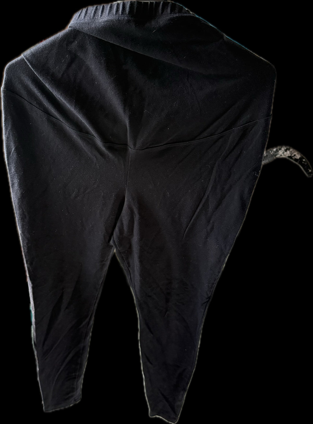 #20 Black Maternity leggings Size L GUC