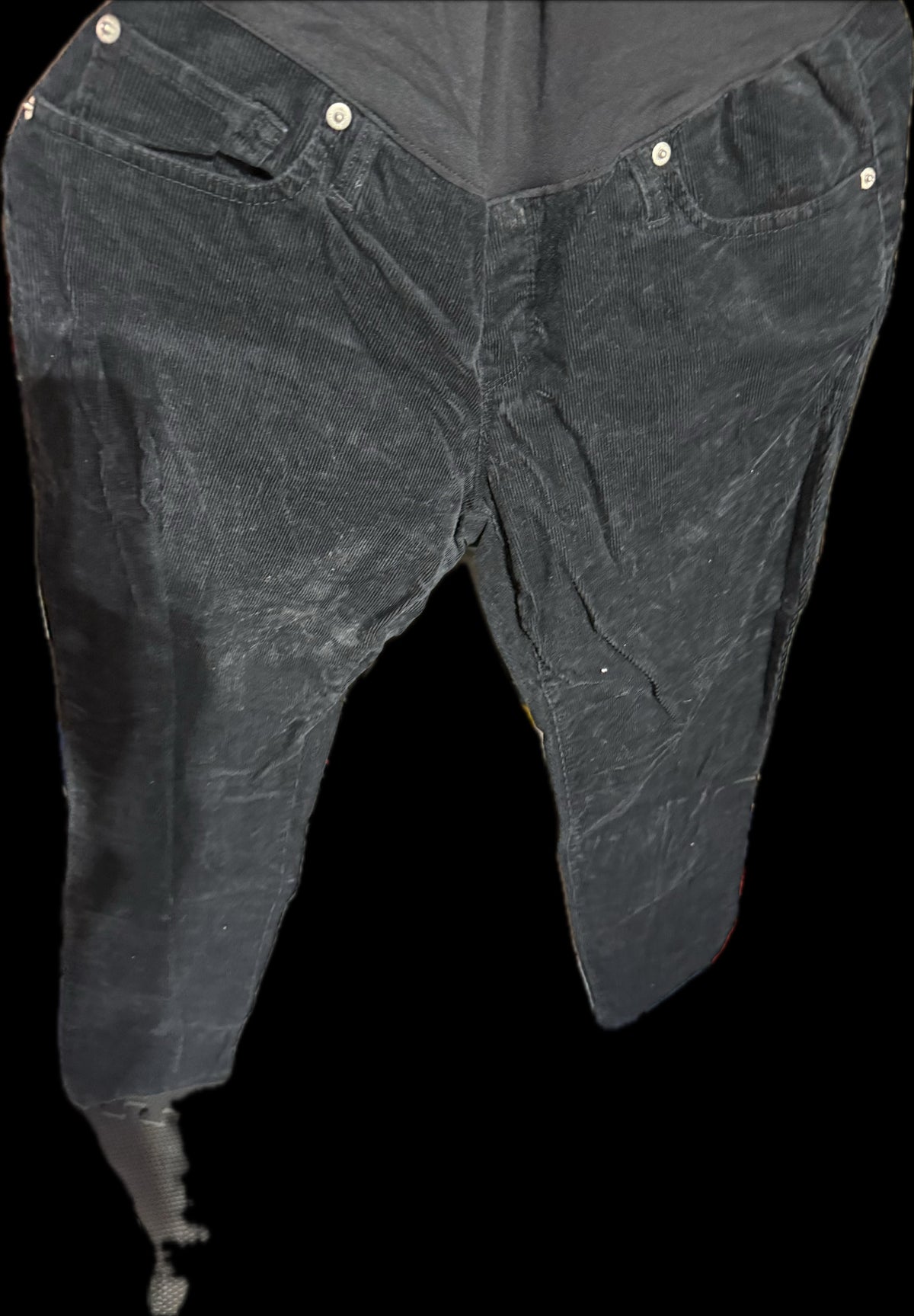 #20 Gap Maternity black corduroy pants size 12 GUC