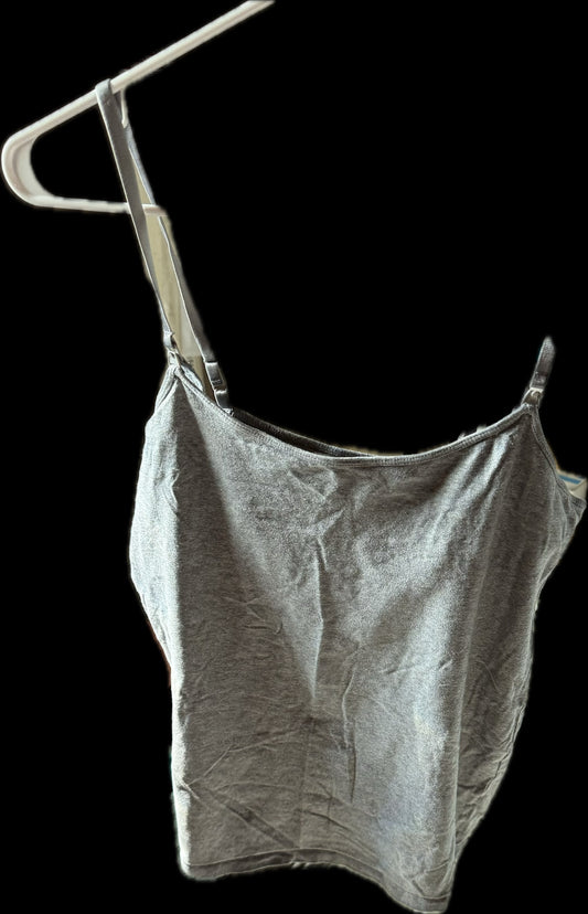 #20 Motherhood Maternity gray nursing tank size L GUC