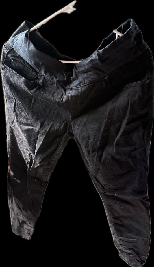 #20 Gap maternity black jeans size 31 GUC