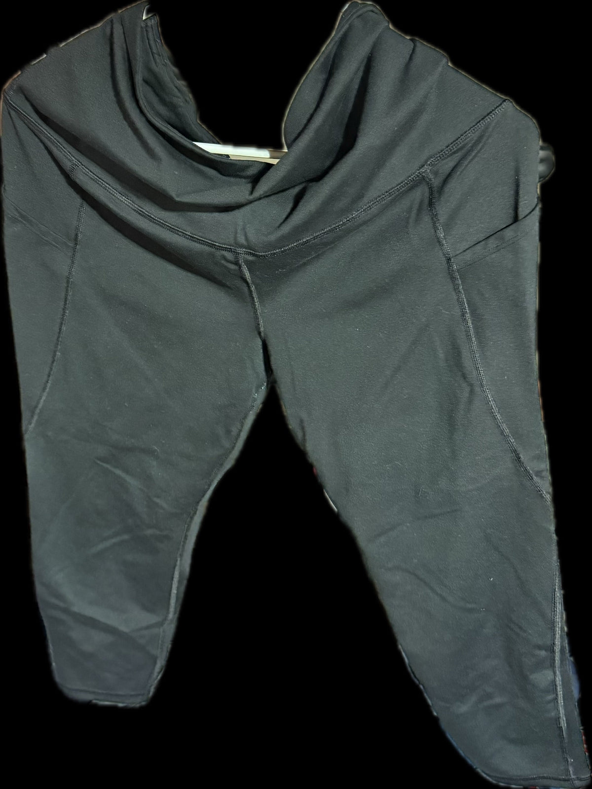 #20 REDUCED!! GapFit Maternity black leggings size L GUC