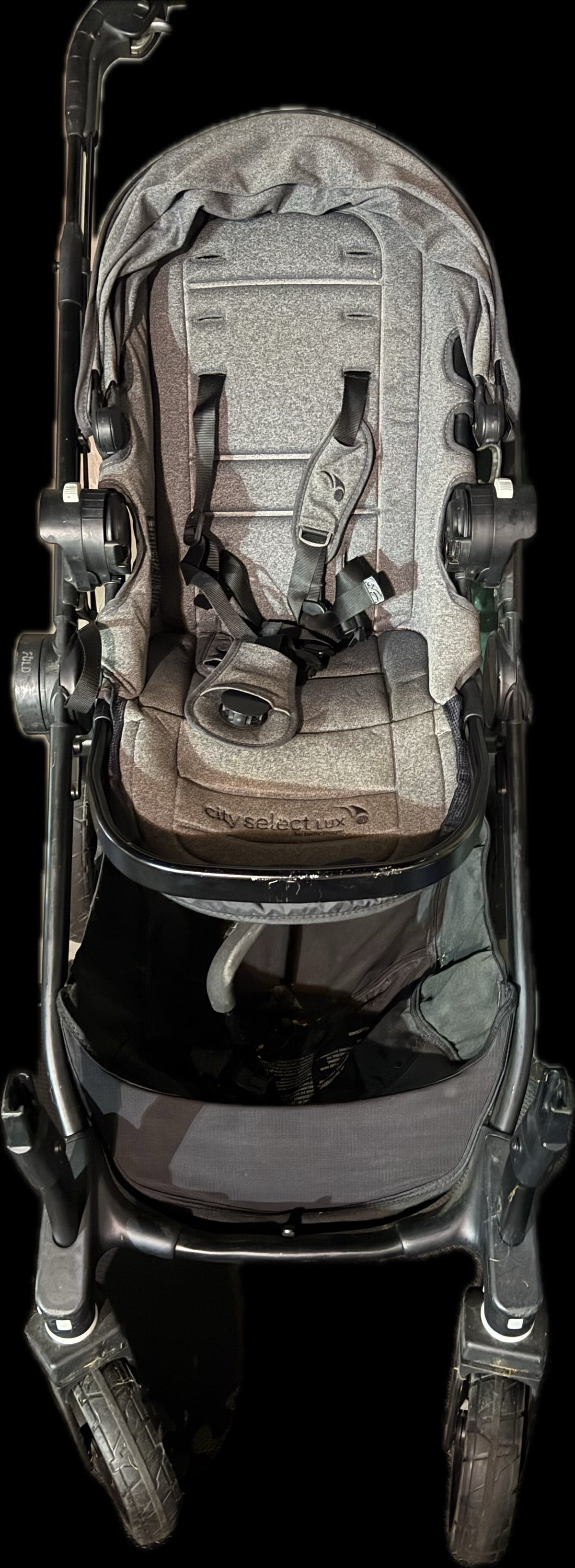 #20 City Select single to double stroller with attachments GUC