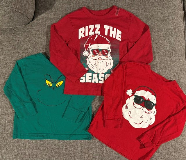 Seller #179 | Carters Holiday Long Sleeve Shirts | Toddler 4T