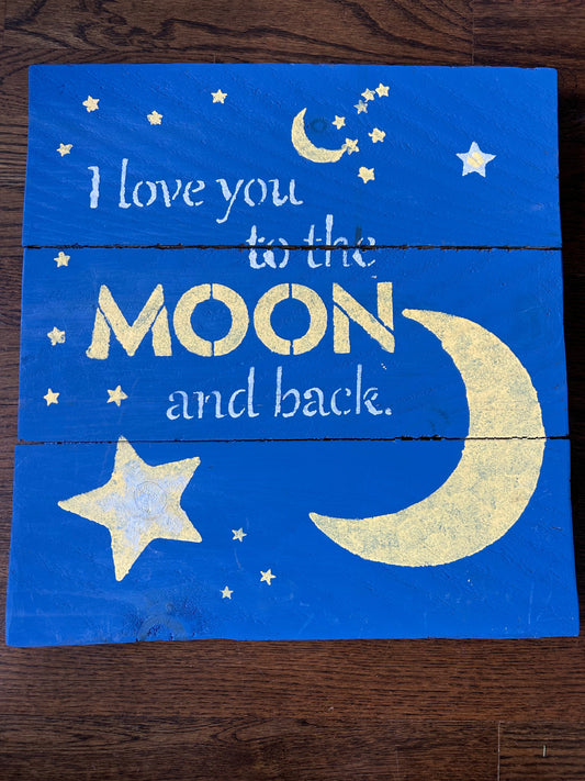 #203: I Love You to the Moon Wall Art