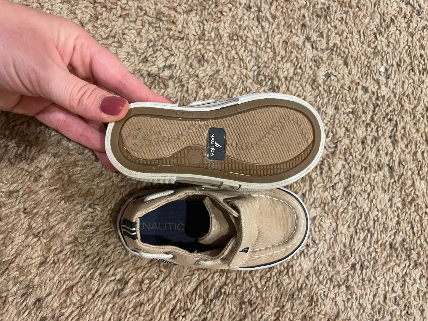 Seller #104 - Toddler Nautica Boat Shoes - Size 5