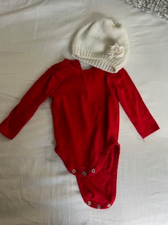 #36 Nannette Long Sleeved Body suit and Knit Hat
