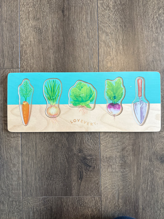 #173 Lovevery root vegetable puzzle