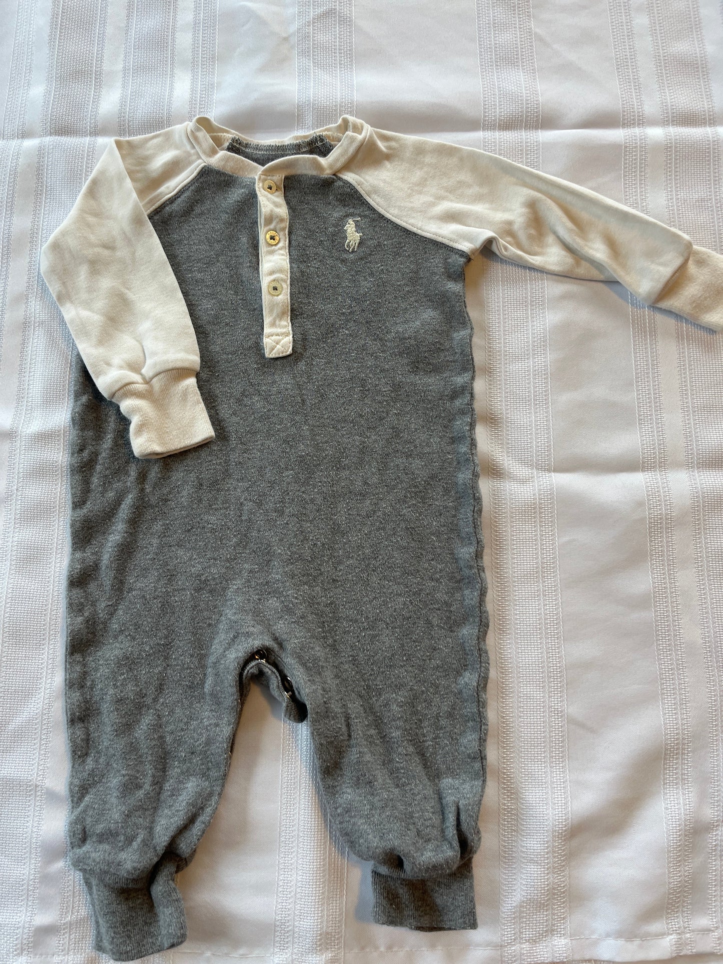 #29 6 mo  Boys  Ralph Lauren romper EUC