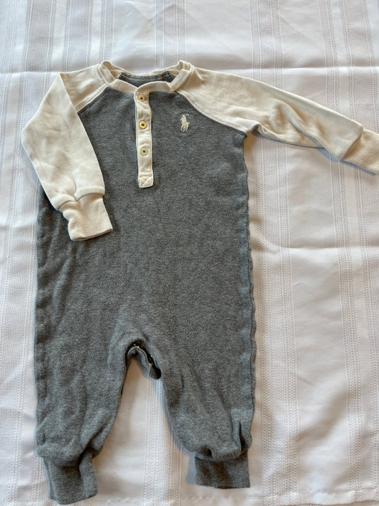 #29 6 mo  Boys  Ralph Lauren romper EUC