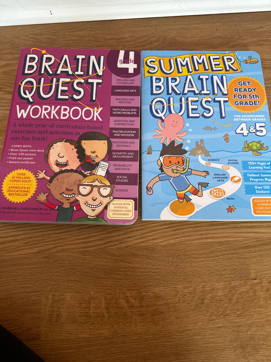 #130 4th Grade Brain Quest Book Bundle