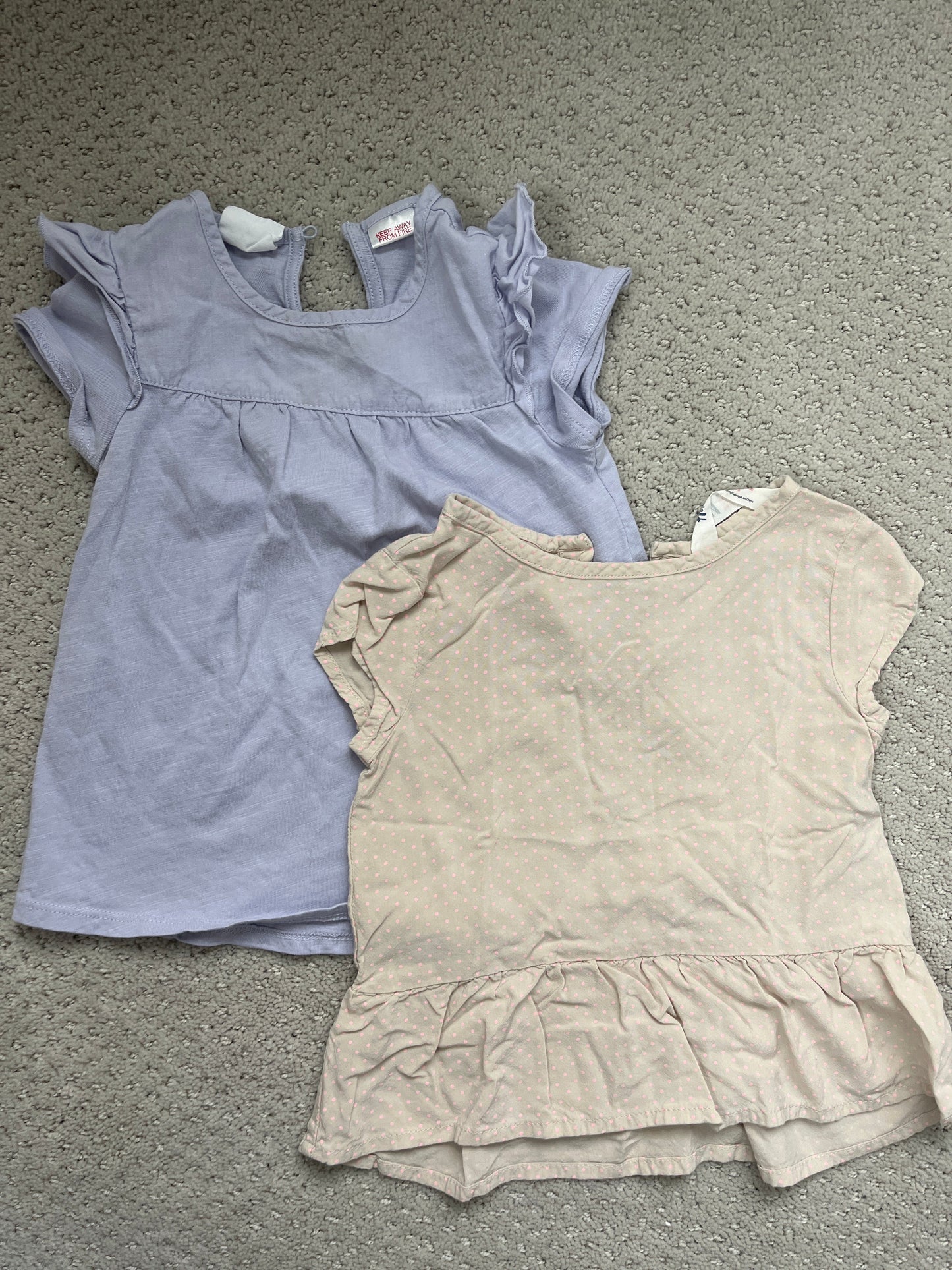 #40 Girls 2T-3T Zara and H&M shirt set