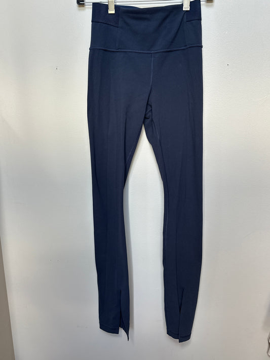#130 Athleta Sz XS Women’s Navy Aura Split Pant Leggings Tights