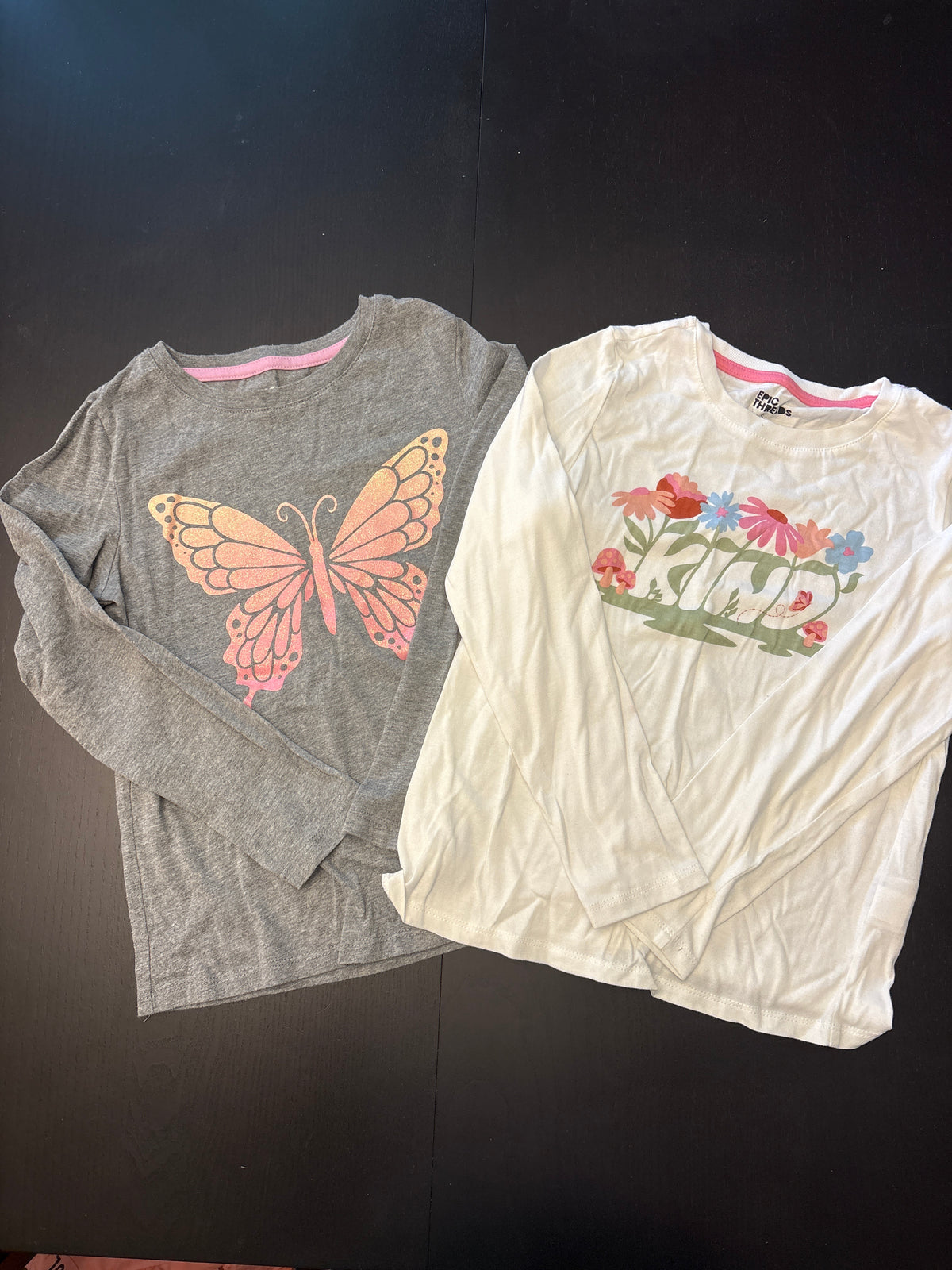 #166 girls Epic Threads small long sleeved tees