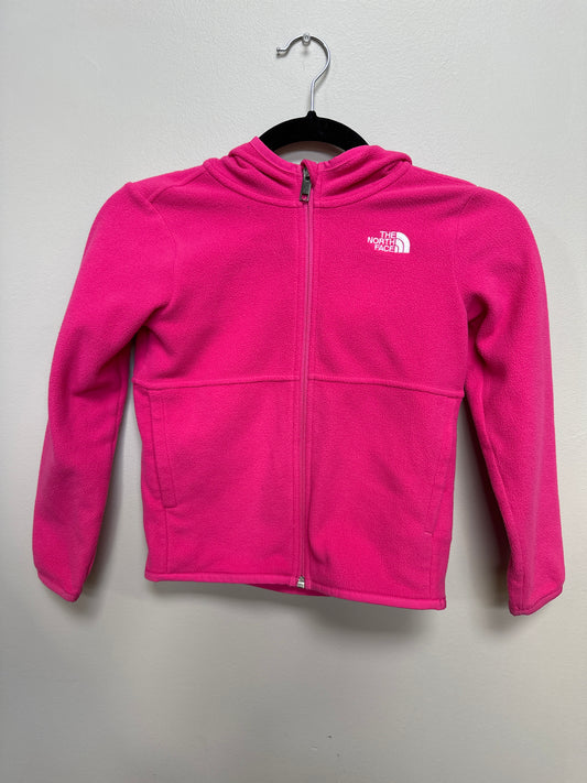 #133 North Face Girls Sz 6 Pink Fleece Jacket