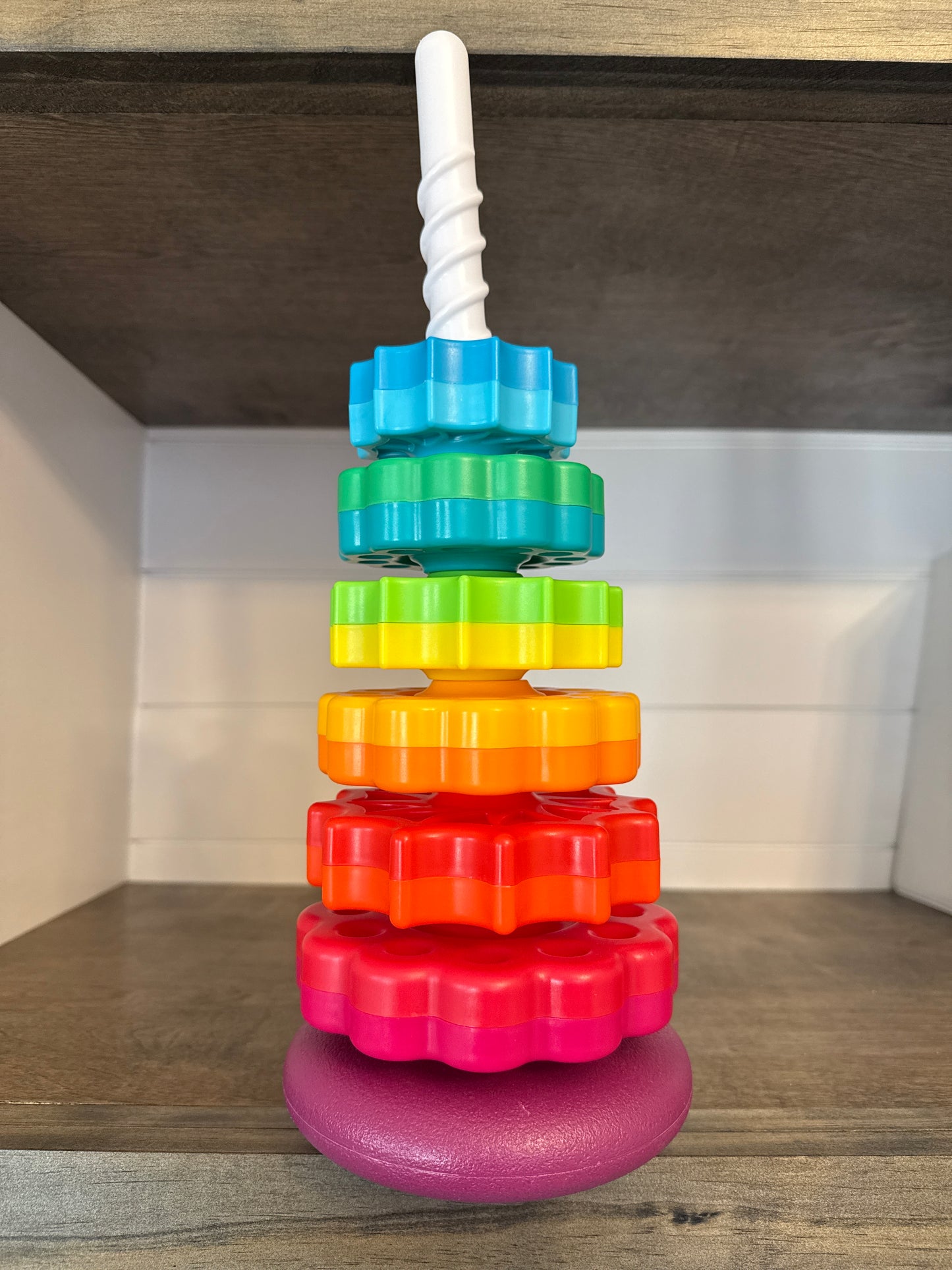 #173 spinning and stacking toy for babies