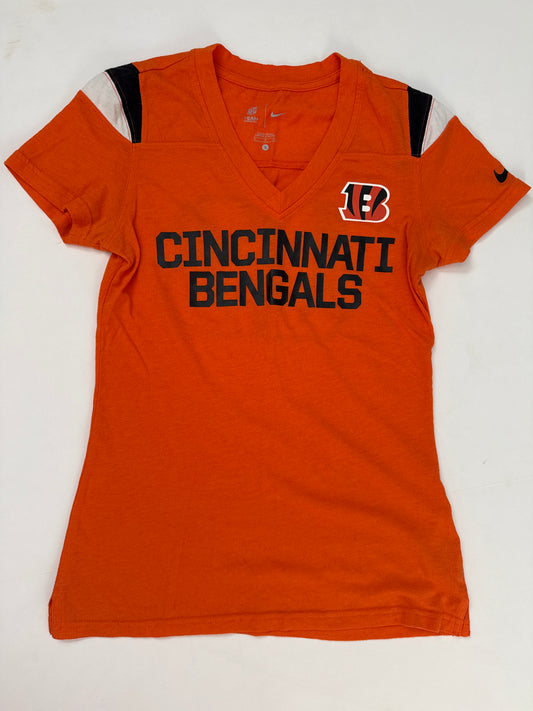 #64 Nike Women’s Bengals Short Sleeve V Neck Size S